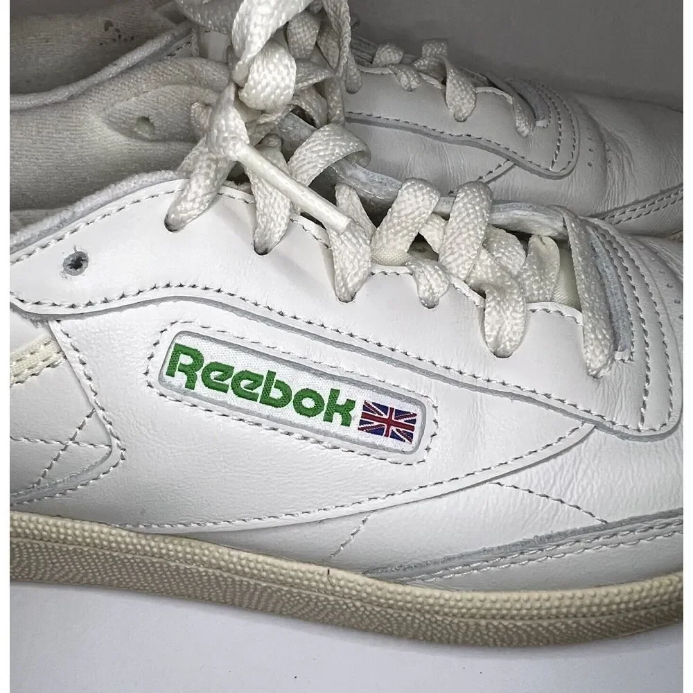 Reebok Classic Club‎ C 85 Vintage Chalk & Green Retro Sneaker Size 9.5 BS8242